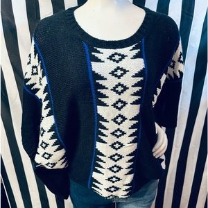 The Sloan Society Inca Bat Batwing Sweater Poncho